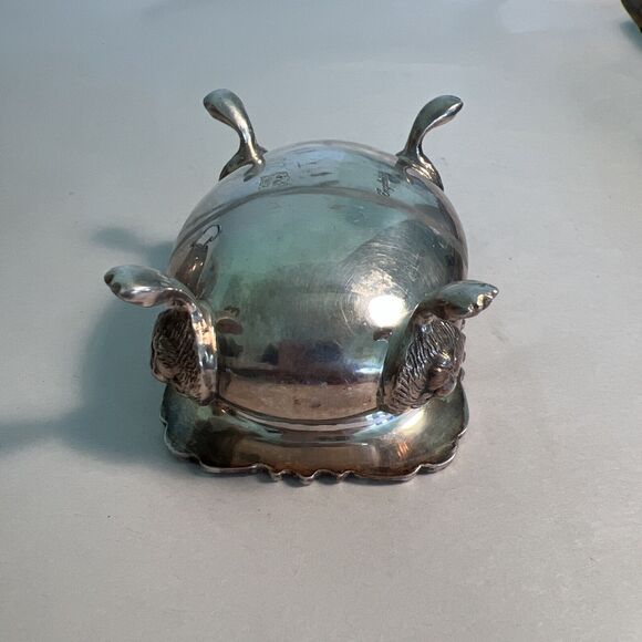 Silver Plated Salt Cellar England Mark S over M Mark Vintage - Picture 12 of 12